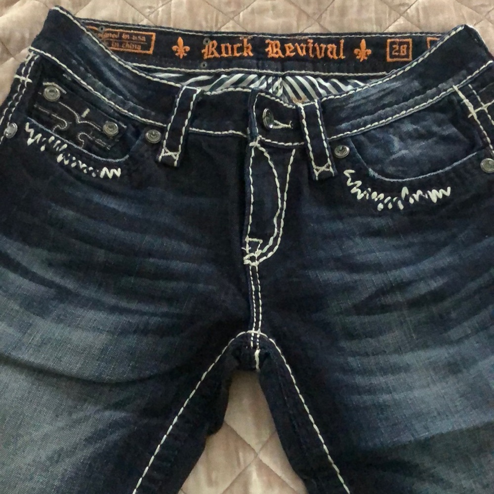 Rock Revival Kai bootcut dark denim jeans